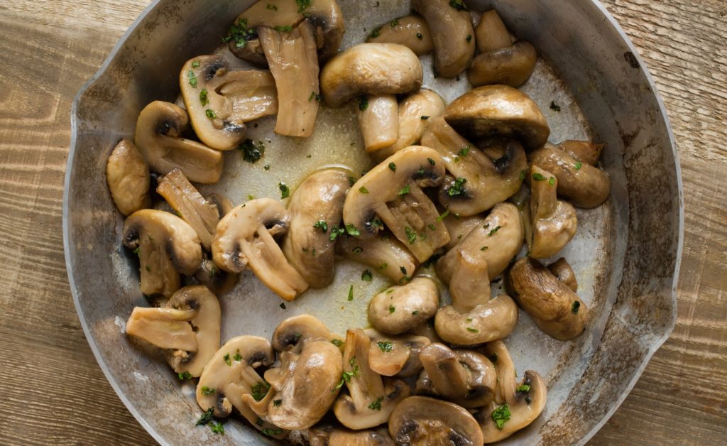 Rustic sauteed mushrooms