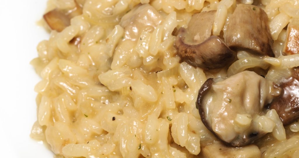 Delicious dish of risotto