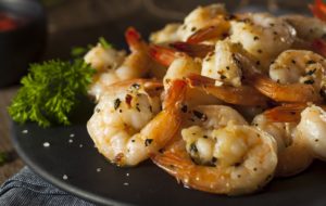 Carmelized shrimp